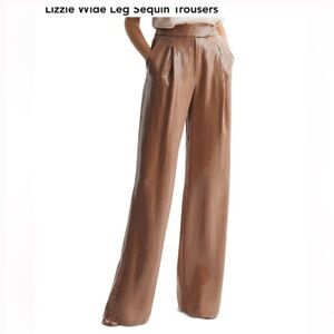 Reiss platinum gold sequins Trousers